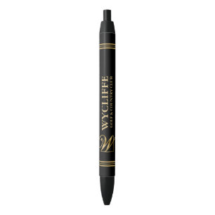 Gold Country & Golf Club Logo & Custom Text Blue Ink Pen