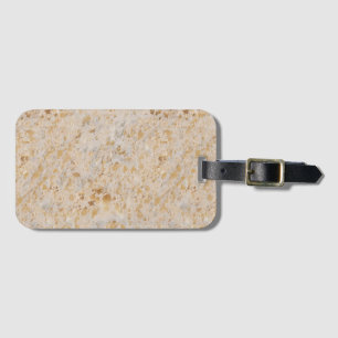 Gold Cowhide Print Metallic Minimal Western Luggage Tag