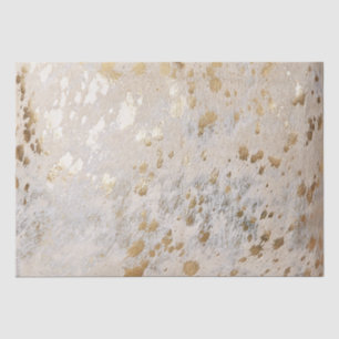 Gold Cowhide Print Metallic wrapping paper