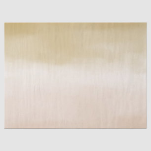 Gold Cream Peach Ombre Life is Beautiful           Tissue Paper