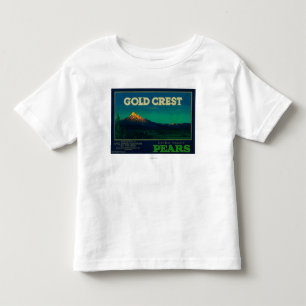 Gold Crest Pear Crate LabelHood River, OR Toddler T-Shirt