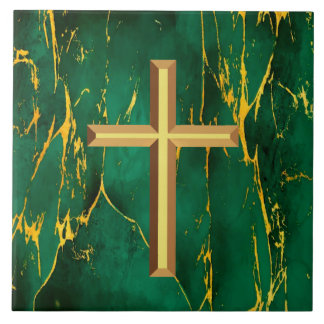 Gold Cross Tile