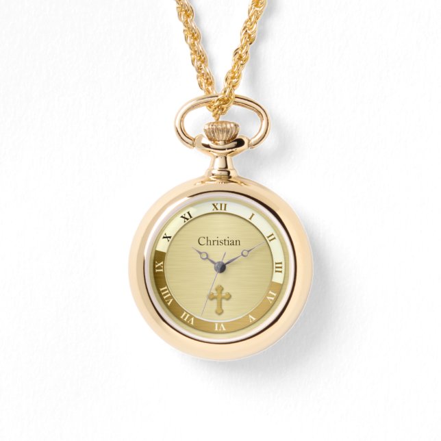 Gold Cross  Watch (Front)