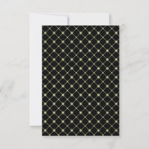 Gold Crosses on Black Response Card