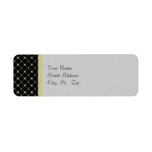 Gold Crosses Pattern Label Template