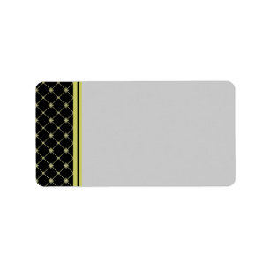 Gold Crosses Pattern Label Template