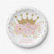Gold Crown Blush Pink Floral Royal Princess