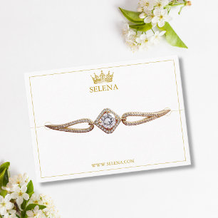 Gold Crown Bracelet Display Card