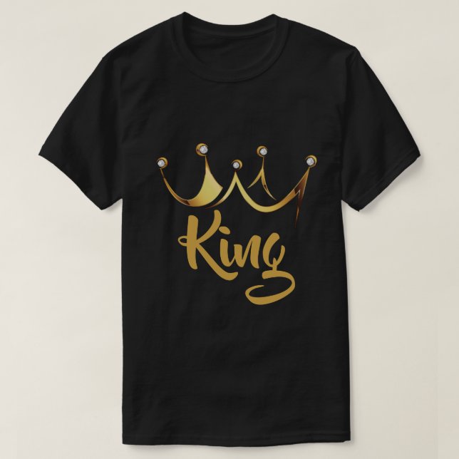 Gold Crown King T-Shirt (Design Front)