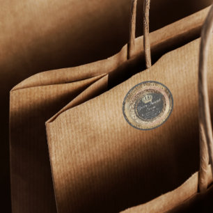 Gold Crown Name Grey Glitter Body Cosmetics  Classic Round Sticker