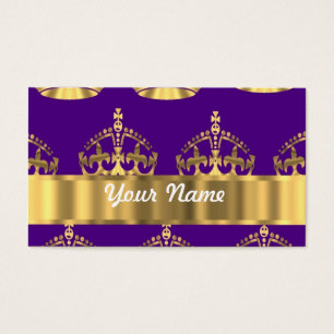 Gold crowns on purple