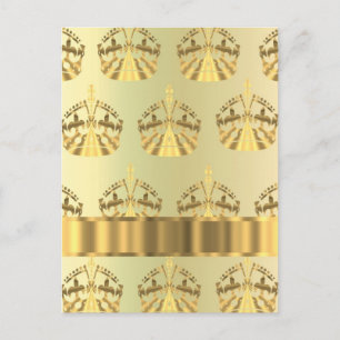 Gold crowns postcard