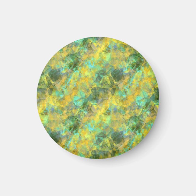 Gold Crumpled Texture Magnet (Front)
