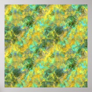 Gold Crumpled Texture Poster