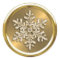 Gold Crystal Snowflake on Gold Seal