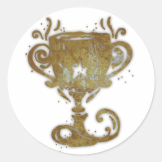 Gold Cup Seal Stickers