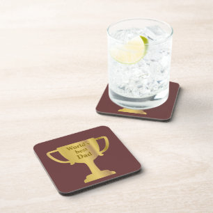 Gold Cup World's Best Dad Coaster