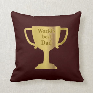 Gold Cup World's Best Dad Cushion