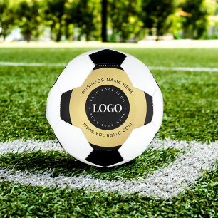 Gold Custom Logo & Text Company Business Branded   Football