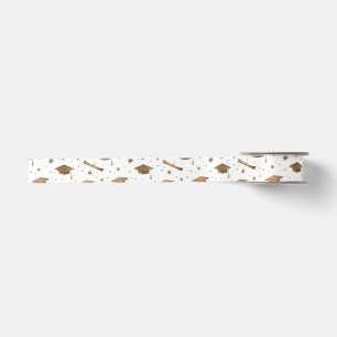 Gold Custom Ribbon for Graduation Gifts Satin Ribbon