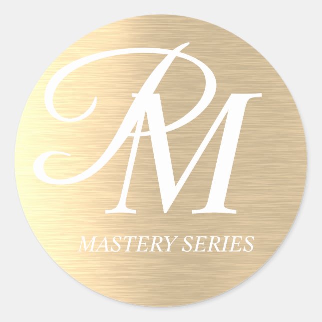 Gold Custom Stickers Product Labels (Front)