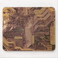 Gold Cyber Circuit Board Tech Art Electronics