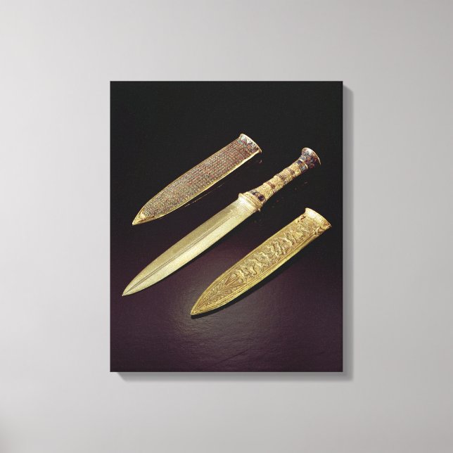 Gold dagger and sheath canvas print (Front)