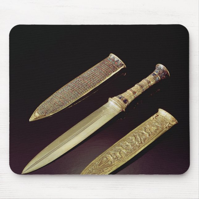 Gold dagger and sheath mouse mat (Front)