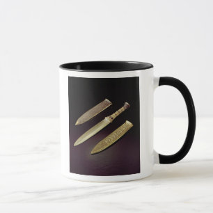 Gold dagger and sheath mug