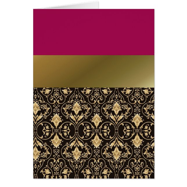 Gold damask and Red (Front)