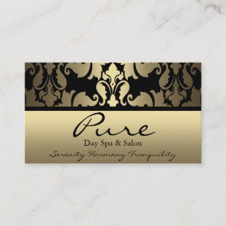 Gold Damask Business Card