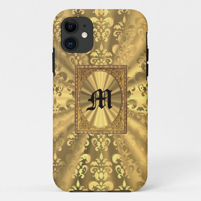Gold damask Case-Mate iPhone case (Back)