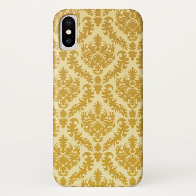 Gold damask Case-Mate iPhone case (Back)
