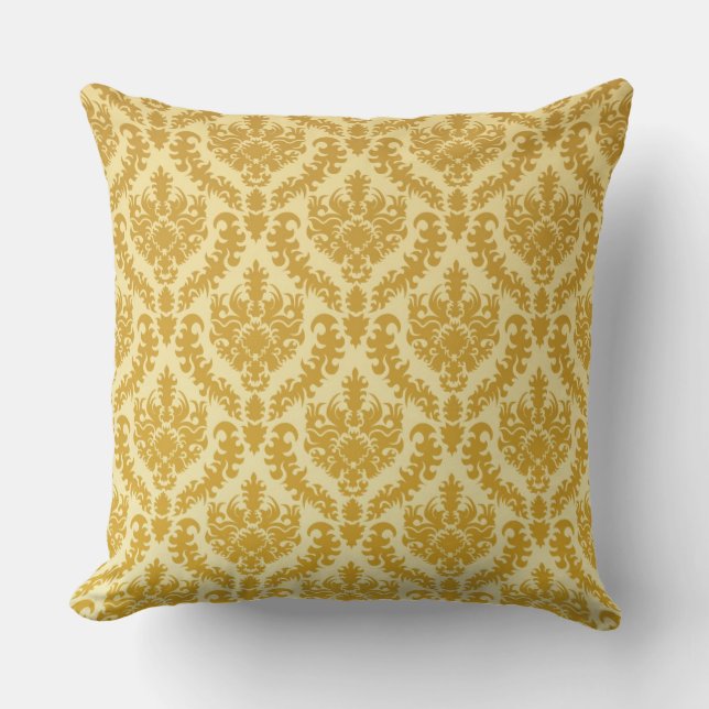 Gold damask cushion (Front)