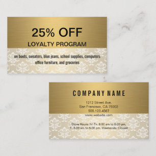 Gold   Damask   Discount Loyalty 