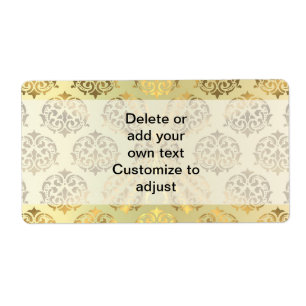 Gold damask pattern