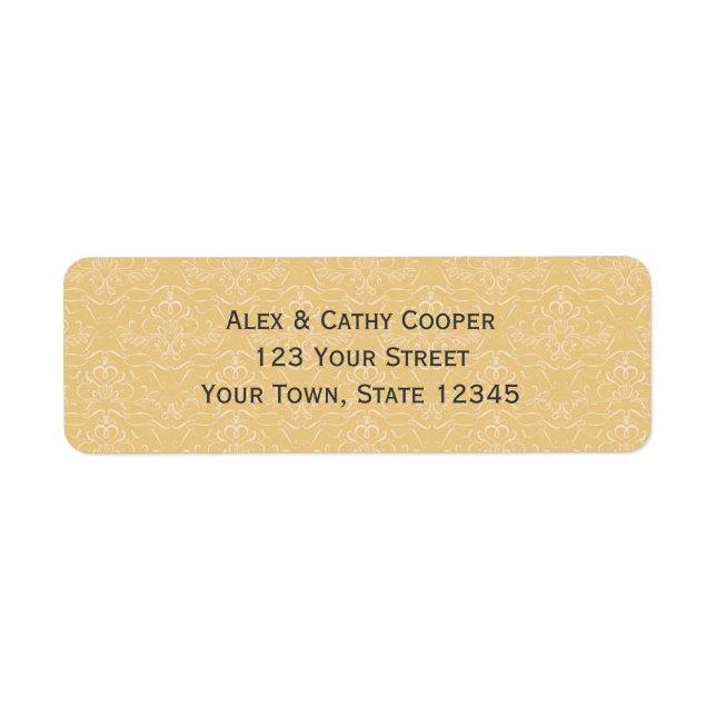 Gold Damask Pattern (Front)