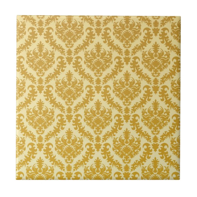Gold damask tile (Front)
