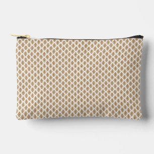 Gold Damask Vintage Seamless Pattern. Accessory Pouch