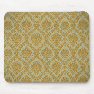 Gold Damask Wallpaper Mousepad