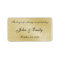 Gold Damask Wedding Favour Labels