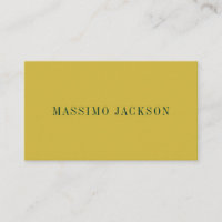 Gold & Dark Green Colour Minimalist Plain Modern 