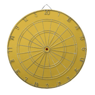 Gold Dartboard with Darts