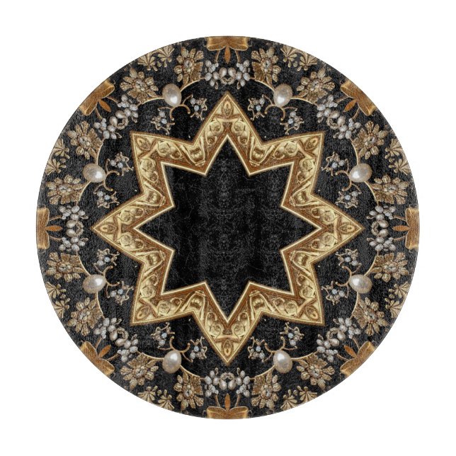 Gold Decorative Cutting Board (Front)