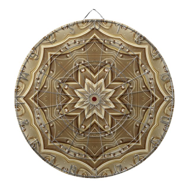 Gold Decorative Dartboard (Front)