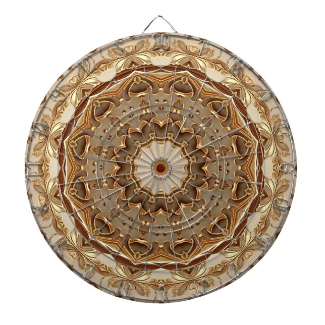 Gold Decorative Dartboard (Front)