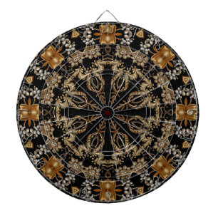 Gold Decorative Dartboard