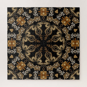 Gold Decorative Jigsaw Puzzle