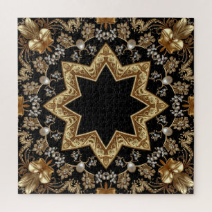 Gold Decorative Jigsaw Puzzle