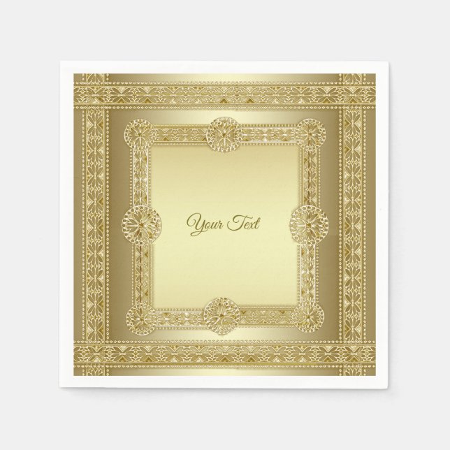Gold Decorative Napkins (Front)